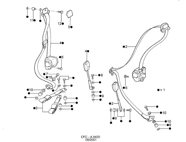 Catálogo de Peças Ford Cargo 1416 Argentina — vista explodida 1