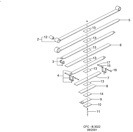 Catálogo de Peças Ford Cargo 1416 Argentina — vista explodida 4