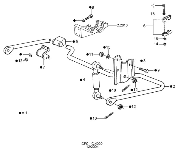 Catálogo de Peças Ford Cargo 1419 — vista explodida 3