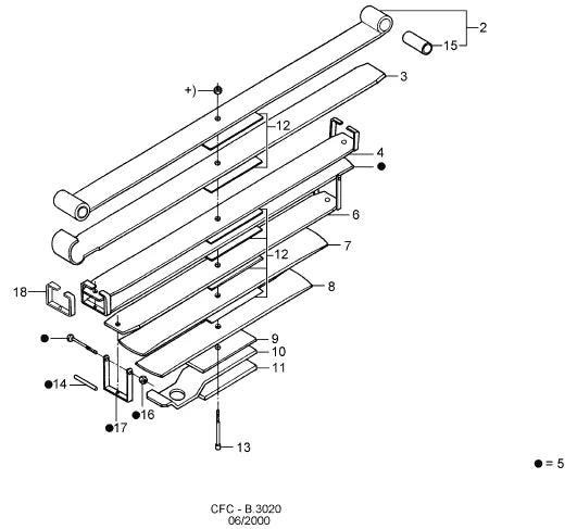 Catálogo de Peças Ford Cargo 1419 — vista explodida 4