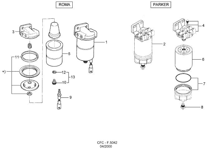 Catálogo de Peças Ford Cargo 1422 — vista explodida 4