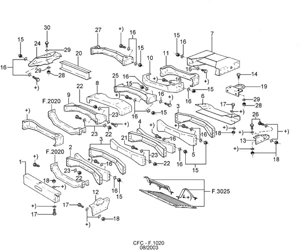 Catálogo de Peças Ford Cargo 1516 Chile — vista explodida 4