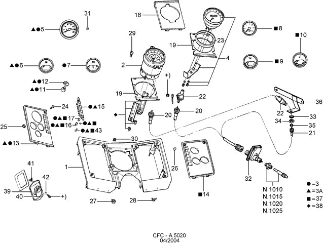 Catálogo de Peças Ford Cargo 1517 — vista explodida 1