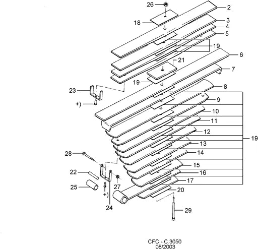 Catálogo de Peças Ford Cargo 1521 — vista explodida 3
