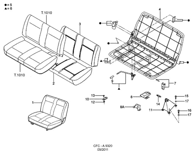 Catálogo de Peças Ford Cargo 1621 e 1721 — vista explodida 1