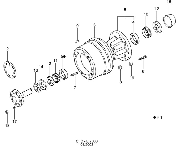 Catálogo de Peças Ford Cargo 1621 e 1721 — vista explodida 2