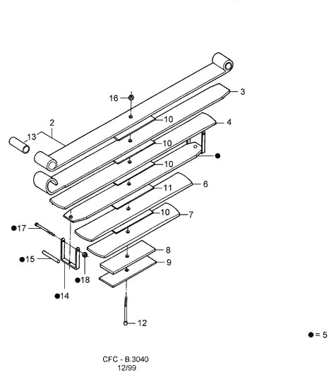 Catálogo de Peças Ford Cargo 1621 e 1721 — vista explodida 3