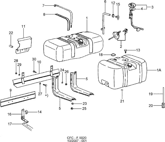 Catálogo de Peças Ford Cargo 1621 e 1721 — vista explodida 4