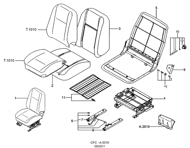 Catálogo de Peças Ford Cargo 1622 e 1722 — vista explodida 1