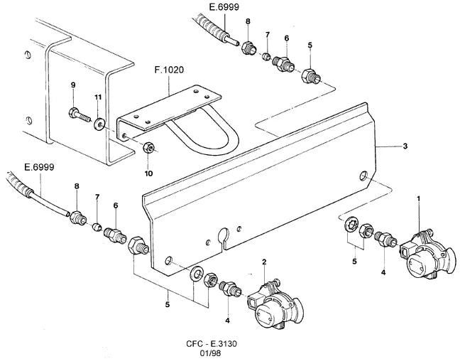 Catálogo de Peças Ford Cargo 1622 e 1722 — vista explodida 3