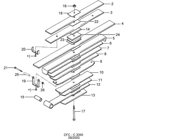 Catálogo de Peças Ford Cargo 1622 e 1722 — vista explodida 4