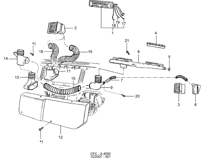 Catálogo de Peças Ford Cargo 1630 e 1731 — vista explodida 1