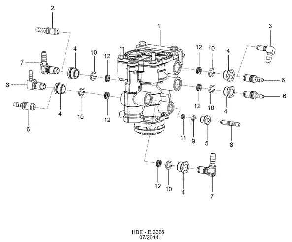 Catálogo de Peças Ford Cargo 1729 4x2 — vista explodida 2