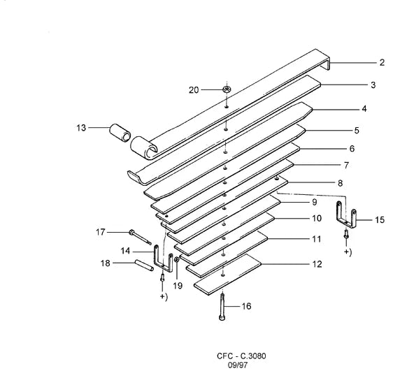 Catálogo de Peças Ford Cargo 2322 — vista explodida 4