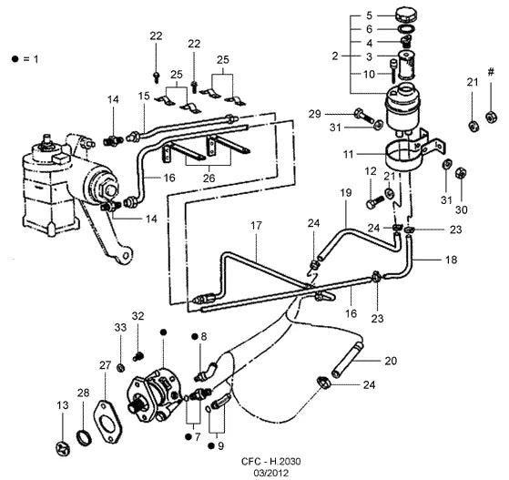 Catálogo de Peças Ford Cargo 2421 — vista explodida 4