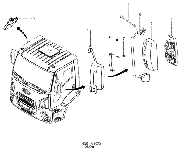 Catálogo de Peças Ford Cargo 2622 6x4 — vista explodida 1