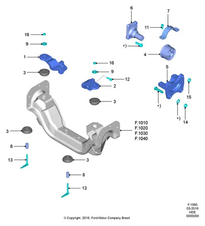Catálogo de Peças Ford Cargo 2622 6x4 — vista explodida 4