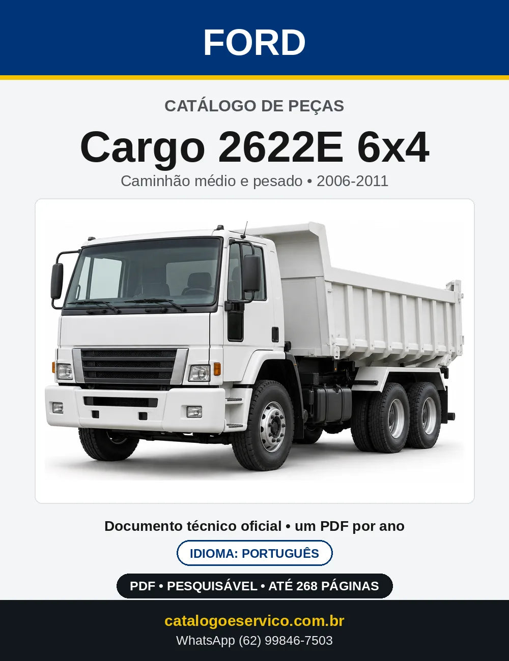 Catálogo de Peças Ford Cargo 2622E 6x4 2006-2011 — capa