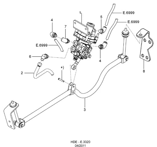 Catálogo de Peças Ford Cargo 2628 6x4 — vista explodida 2