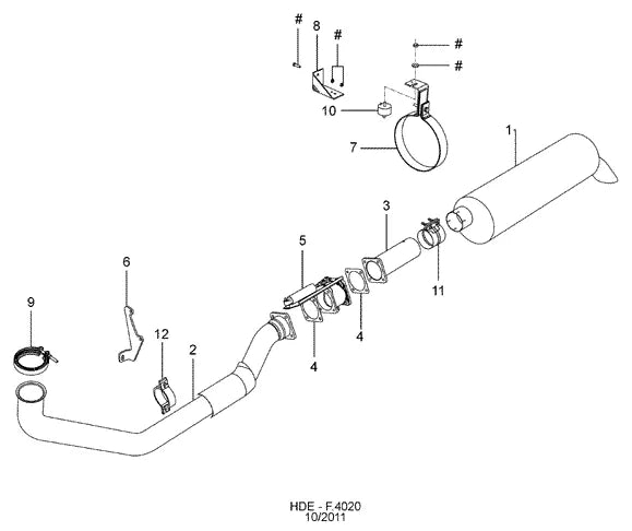 Catálogo de Peças Ford Cargo 2628 6x4 — vista explodida 4