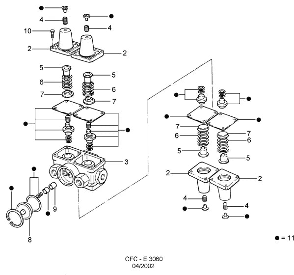 Catálogo de Peças Ford Cargo 2630 e 2631 — vista explodida 2