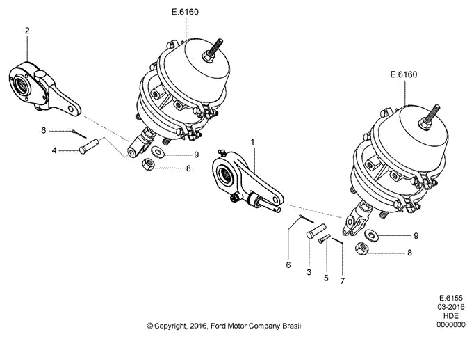 Catálogo de Peças Ford Cargo 2631 6x4 — vista explodida 2