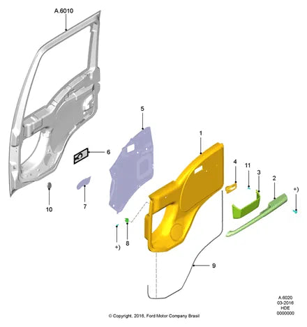 Catálogo de Peças Ford Cargo 2632 6x4 — vista explodida 1