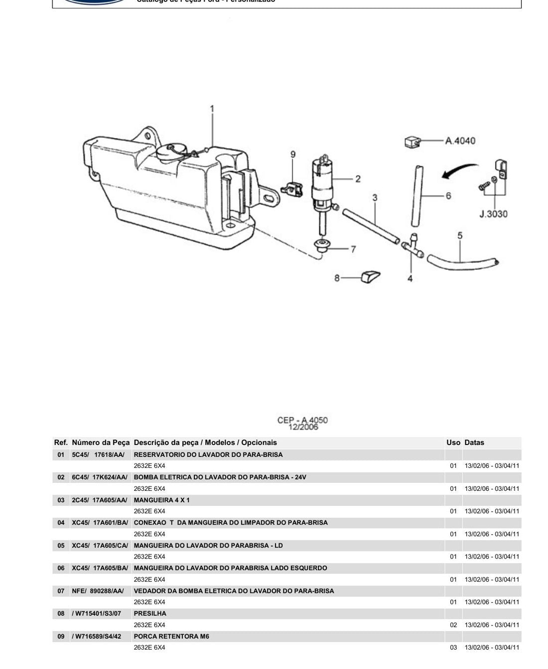 Catálogo de Peças Ford - Cargo 2632E - Caminhão - página 2