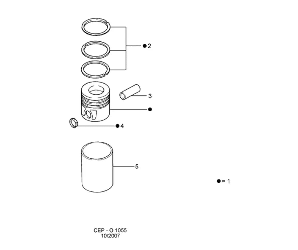 Catálogo de Peças Ford Cargo 2632E 6x4 — vista explodida 1