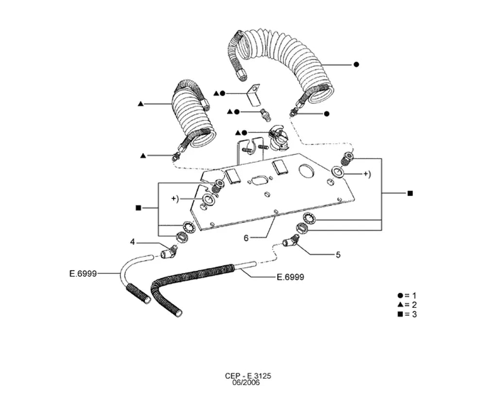 Catálogo de Peças Ford Cargo 2632E 6x4 — vista explodida 3