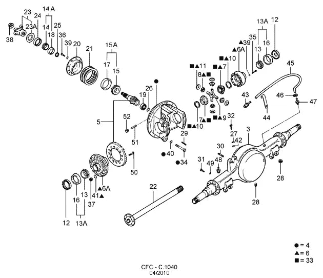 Catálogo de Peças Ford Cargo 2831 — vista explodida 3