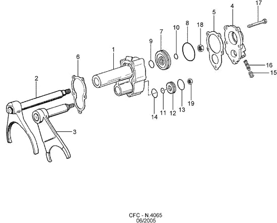 Catálogo de Peças Ford Cargo 2831 — vista explodida 4