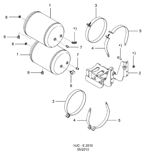 Catálogo de Peças Ford Cargo 2842 6x2 — vista explodida 2