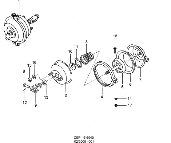 Catálogo de Peças Ford Cargo 2932E 6x4 — vista explodida 2