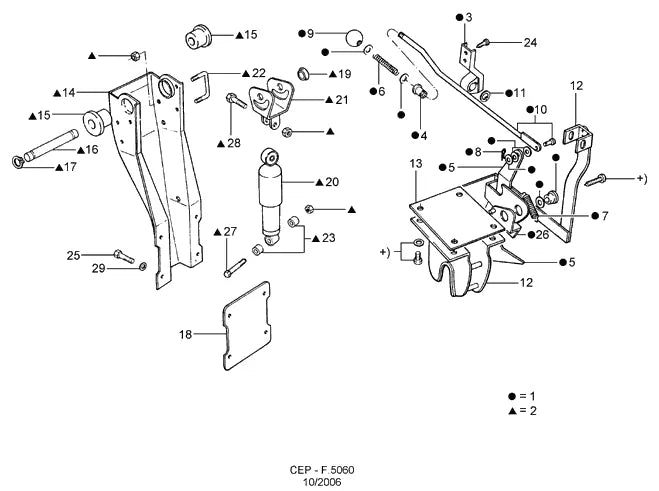 Catálogo de Peças Ford Cargo 2932E 6x4 — vista explodida 4
