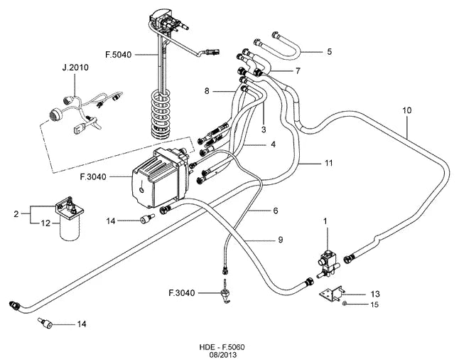 Catálogo de Peças Ford Cargo 3129 6x4 — vista explodida 4