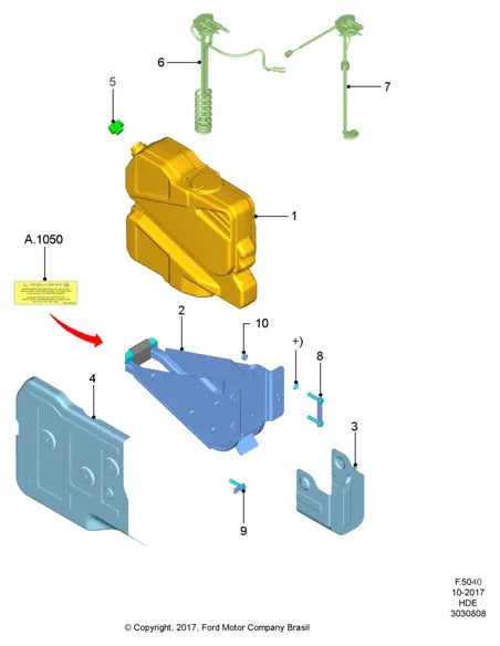 Catálogo de Peças Ford Cargo 3131 6x4 — vista explodida 3