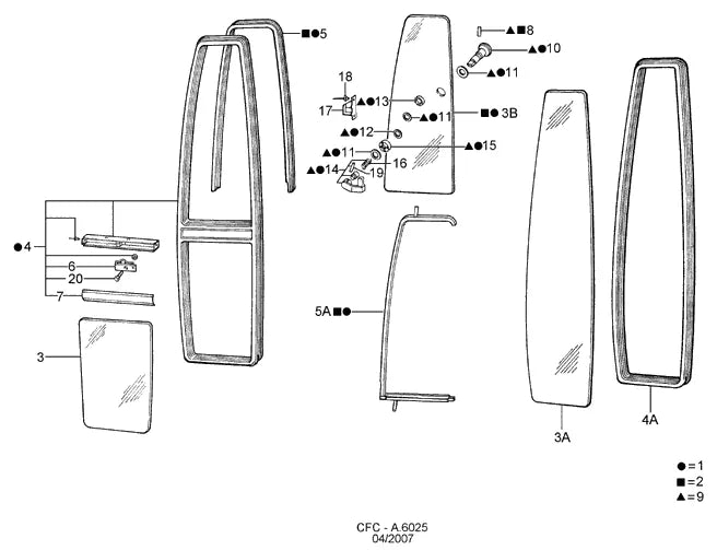 Catálogo de Peças Ford Cargo 3224 — vista explodida 1