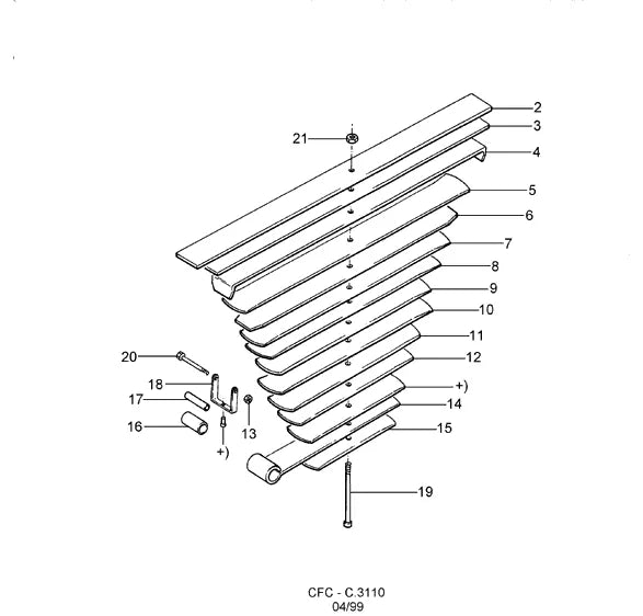 Catálogo de Peças Ford Cargo 3224 — vista explodida 3