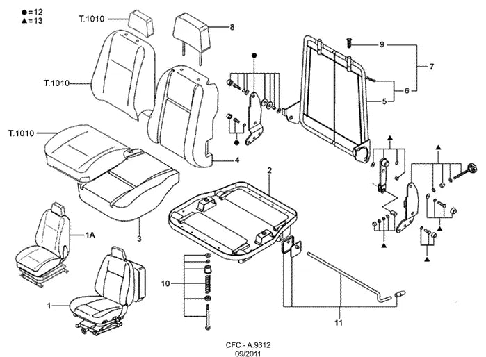 Catálogo de Peças Ford Cargo 4331 — vista explodida 1