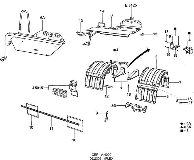 Catálogo de Peças Ford Cargo 4432E 4x2 — vista explodida 1