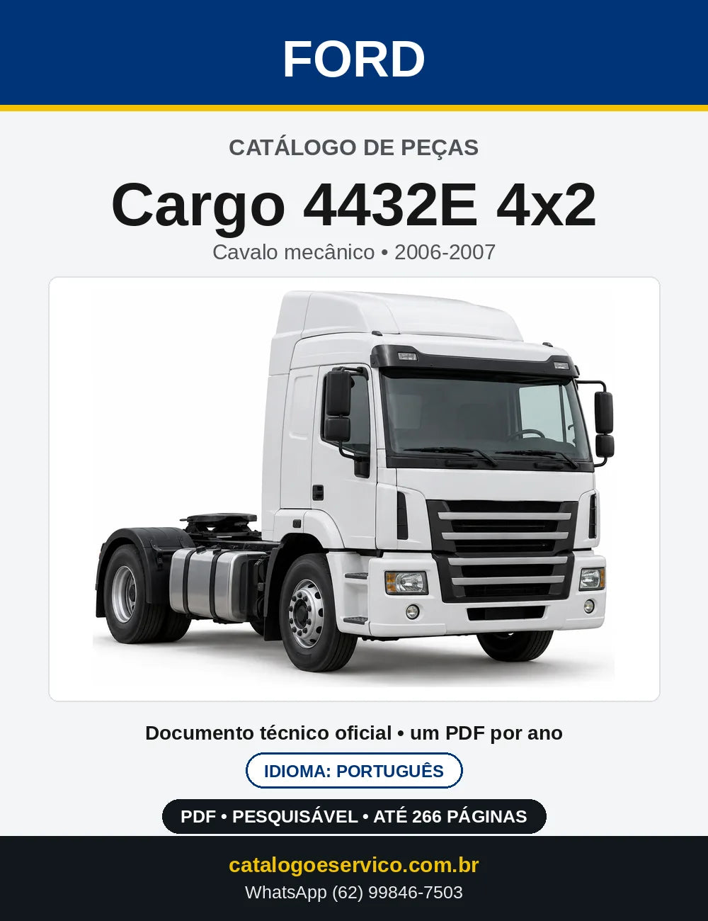 Catálogo de Peças Ford Cargo 4432E 4x2 2006-2007 — capa