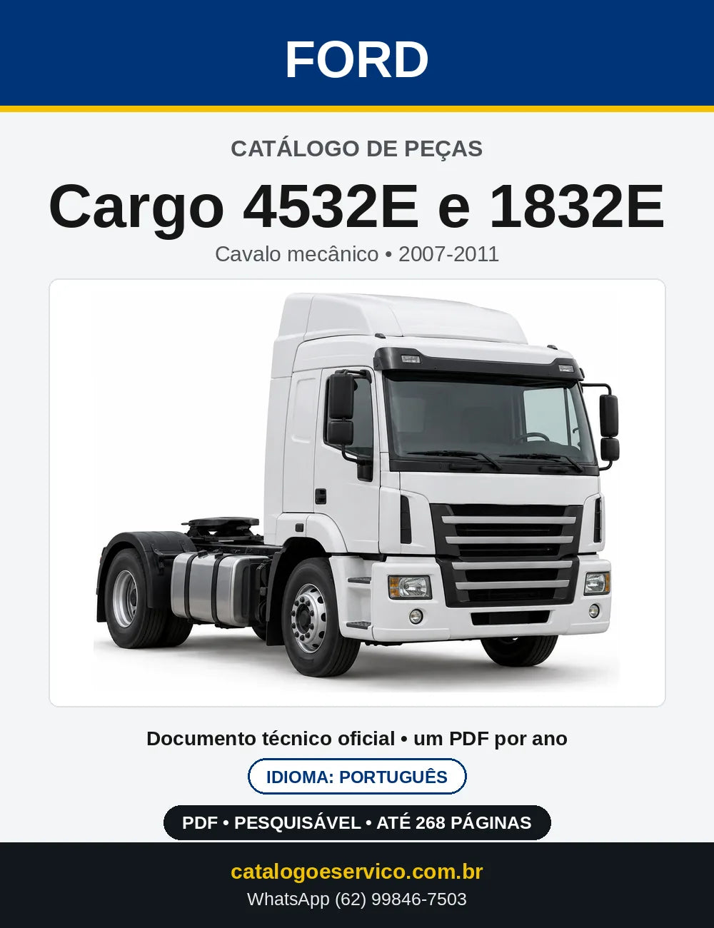 Catálogo de Peças Ford Cargo 4532E e 1832E 2007-2011 — capa