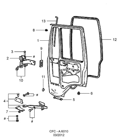 Catálogo de Peças Ford Cargo 5031 — vista explodida 1