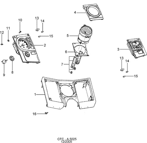 Catálogo de Peças Ford Cargo 5032E 6x4 — vista explodida 1