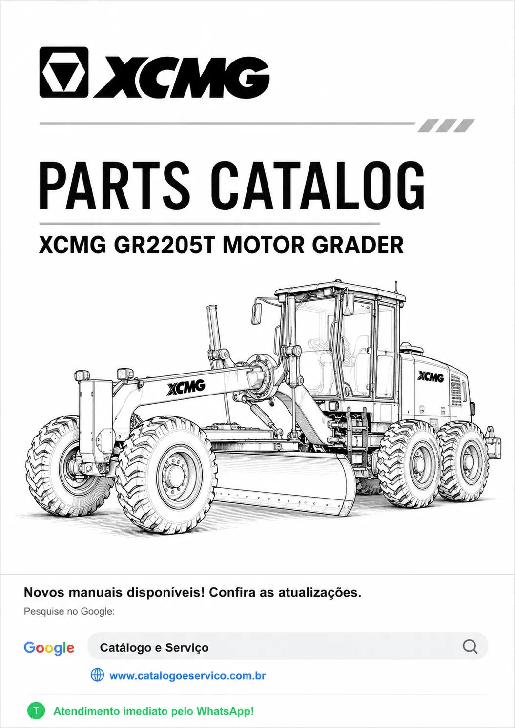 Catálogo de Peças GR2205T XCMG Motoniveladora