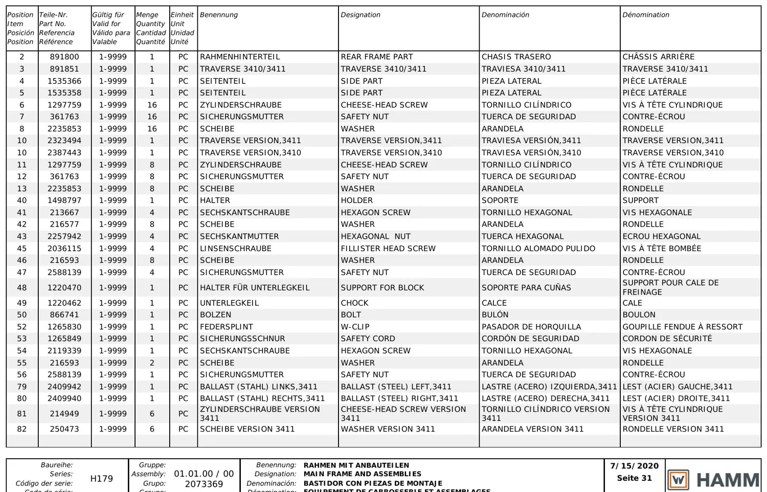 Hamm 3410 / 3411 — vista 1 do documento