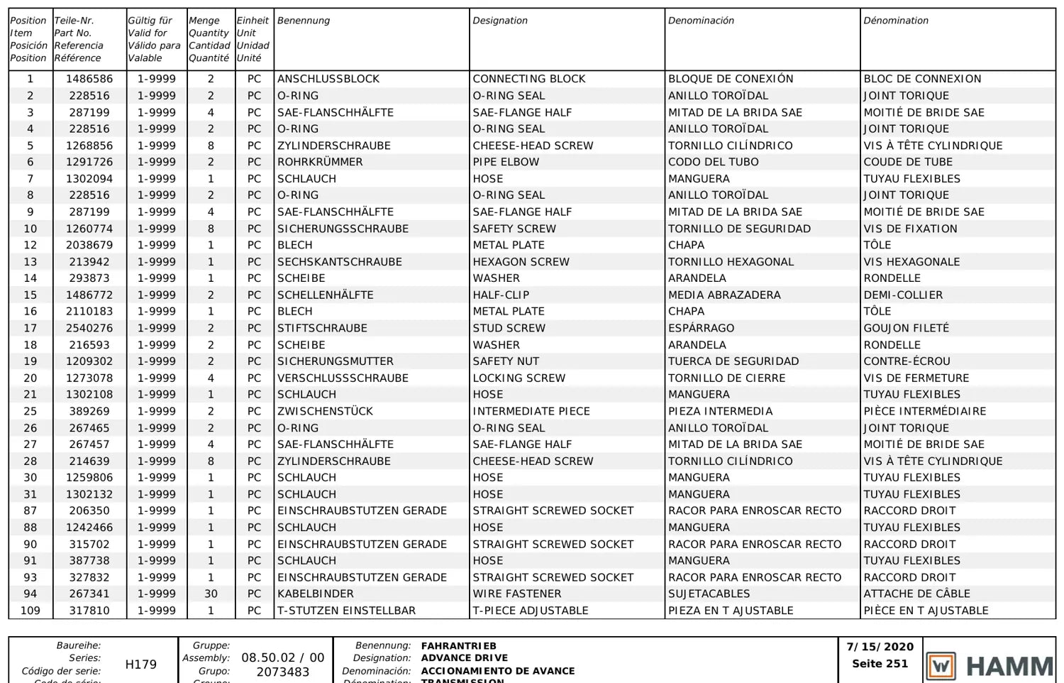 Hamm 3410 / 3411 — vista 3 do documento