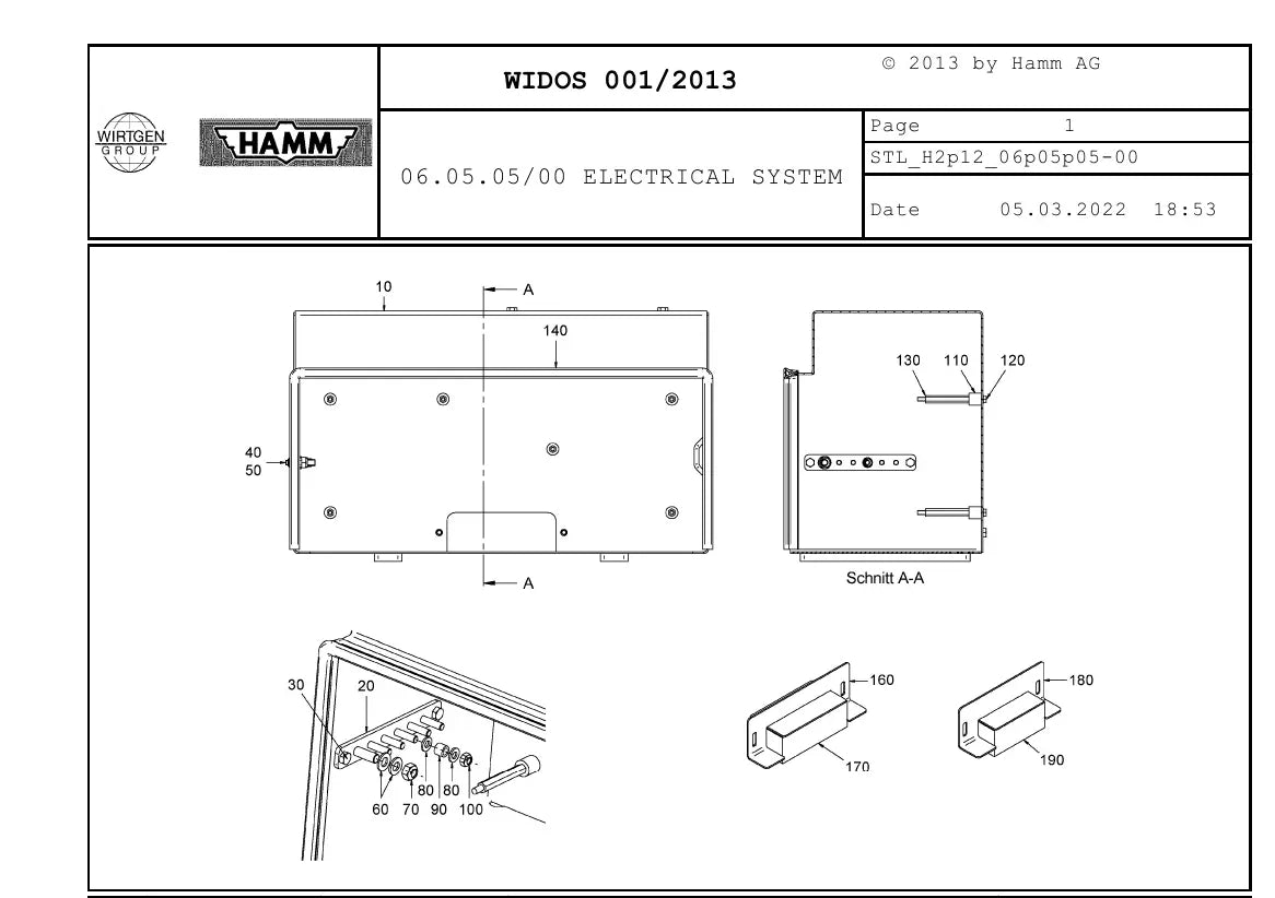Catálogo de Peças HAMM GRW 280 — vista interna 4