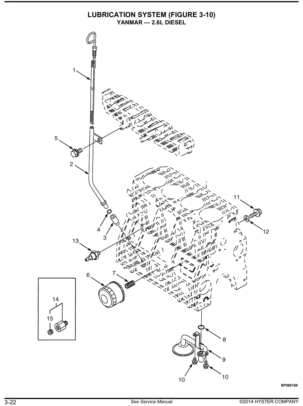 Detalhe de componentes ilustrados no Catálogo de Peças Hyster H50CT (A274)